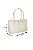 Bolsa Grande Em Couro Croco Off White Luiza Barcelos - Imagem 6