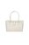 Bolsa Grande Em Couro Croco Off White Luiza Barcelos - Imagem 1