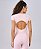 T-Shirt Cropped Ajustada Abertura Costas Alto Giro - Imagem 2