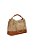 Bolsa Hobo Grande Em Camurça Bege Fendi E Couro Caramelo Luiza Barcelos - Imagem 2
