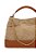 Bolsa Hobo Grande Em Camurça Bege Fendi E Couro Caramelo Luiza Barcelos - Imagem 7