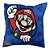 Almofada Super Mario Luigi Enchimento Em Fibra Macia 40x40cm - Imagem 2