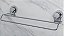 Toalheiro Duplo 45cm Aço Fixação Por Ventosa Cromado Banheir - Imagem 3