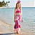 Fantasia De Sereia Pérolas Infantil Vestido Com Tiara Festa - Imagem 1