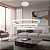 Lustre Luminária De Teto 3 Led Casa Decoração Luz Lampada - Imagem 3