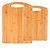 Kit Duas Tabua Bambu De Corte Carne Legumes Vegetais - Imagem 4