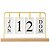 Calendário Permanente De Mesa Madeira decoração Home Ofice - Imagem 2