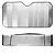 Protetor Solar Para Carro De Aluminio 60cm X 130cm - Imagem 1