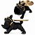 Escultura Cachorro Bulldog Porta Treco Com Bandeja Decoração - Imagem 2