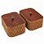 Kit Bandeja Com 2 Caixas Decorativas Detalhe Palha E Mdf - Imagem 3