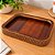 Kit Bandeja Com 2 Caixas Decorativas Detalhe Palha E Mdf - Imagem 4