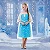 Fantasia Vestido Elsa Frozen Som e Luz com Capa - Imagem 4