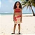 Fantasia Moana Regata Princesa Disney Top + Saia Infantil - Imagem 1