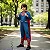 Fantasia Superman Infantil Super Homem Luxo Com Músculo Capa - Imagem 1