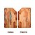 Tábua de Churrasco G em madeira Premium Teca (30x40cm) + Faca 14 B  R-TK14 - Imagem 1