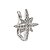 Piercing estrela de prata 925 e zircônias - Imagem 1