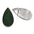 Brinco gota de prata 925 com quartzo verde natural - Imagem 3
