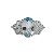 Anel em prata com topázio azul natural - Imagem 3