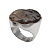 Anel de prata 925 com ágata cinza - Imagem 1