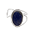 Bracelete de prata com pedra oval lápis lazuli - Imagem 1
