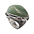 Anel robusto em prata 925 oxidada com quartzo verde - Imagem 1