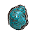 Anel robusto em prata de lei 925 com turquesa bruta - Imagem 3
