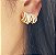 Brinco ear cuff prata 925 com banho de ouro 18k e zircônias - Imagem 4