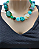 Colar com Mix de Pedras Verdes e Azuis - Imagem 3