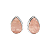 Brinco gota de prata 925 com quartzo rosa - Imagem 2