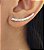 Brinco ear cuff de prata 925 e zircônias - Imagem 2