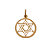 Pingente 17mm ouro 18k modelo estrela de Davi - Imagem 1