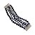 Pulseira 5 fios de pedra natural sodalita - Imagem 3