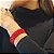 Pulseira 5 fios de pedra natural coral vermelho - Imagem 4