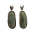 Brinco em prata 925 com pedra natural quartzo verde - Imagem 1