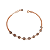 Pulseira de prata 925 com banho rose e zircônias - Imagem 1