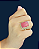 Anel de Prata com Jade Rosa Retangular - Imagem 4