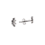 Brinco mini ear cuff de prata com zircônias - Imagem 1