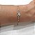 Pulseira prata 925 com trevo de zircônias - Imagem 2