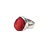 Anel de prata 925 com coral natural - Imagem 3