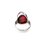 Anel de prata 925 com coral natural - Imagem 4