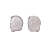 Brinco de prata 925 com pedra natural quartzo rosa - Imagem 1