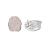 Brinco de prata 925 com pedra natural quartzo rosa - Imagem 3