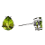 Brinco gota em prata 925 com peridoto natural - Imagem 2