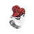 Anel de prata 925 com coral - Imagem 1