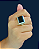 Anel de Prata com Onix Preto Retangular - Imagem 4