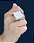 Anel De Prata Com Quartzo Branco Quadrado - Imagem 4