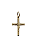 Pingente Médio de Crucifixo em Ouro com Cristo em Relevo - Imagem 1