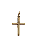 Pingente Médio de Crucifixo em Ouro com Cristo em Relevo - Imagem 3