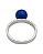 Anel de Prata com Bolinha de Lápis Lazuli - Imagem 3