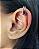 Piercing de Gancho em Prata com Zircônias Brancas e Uma Azul Escura - Imagem 3